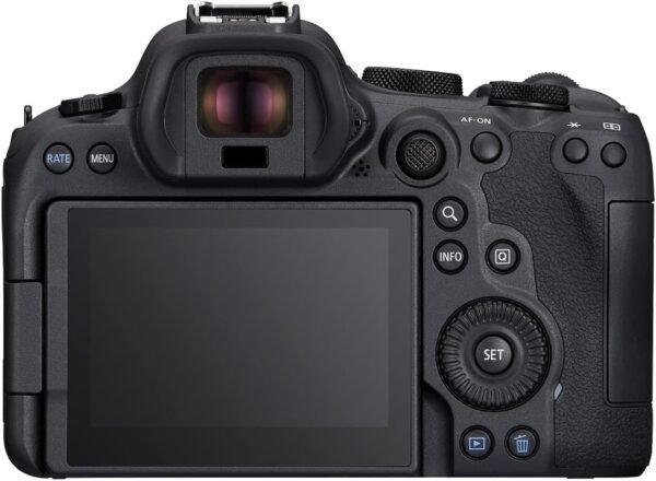 Canon EOS R6 Mark II Mirrorless Camera (Body Only), Full-Frame Camera, 24.2 Megapixel CMOS Sensor, Photo and Video Capabilities, Black - Image 2