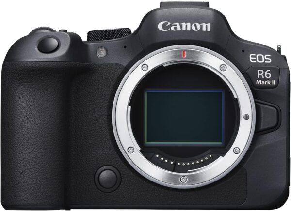 Canon EOS R6 Mark II Mirrorless Camera (Body Only), Full-Frame Camera, 24.2 Megapixel CMOS Sensor, Photo and Video Capabilities, Black