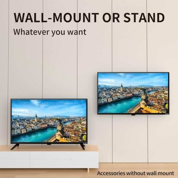 ATYME 32-inch Class 60Hz 720p HD LED TV Flat Screen 1*USB 3* HDMI 1*VGA ARC Dual Channel 8W Speakers Monitor Television 320GM5HD - Image 6