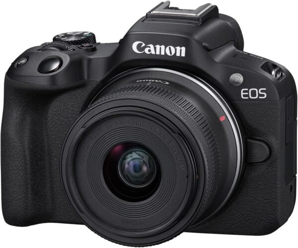 Canon EOS R50 Mirrorless Camera RF-S18-45mm F4.5-6.3 is STM Lens Kit, 24.2 Megapixel CMOS (APS-C) Sensor, 4K Video, Hybrid Camera, Photo and Video, Vlogging, Content Creator, RF Mount, Black - Image 2