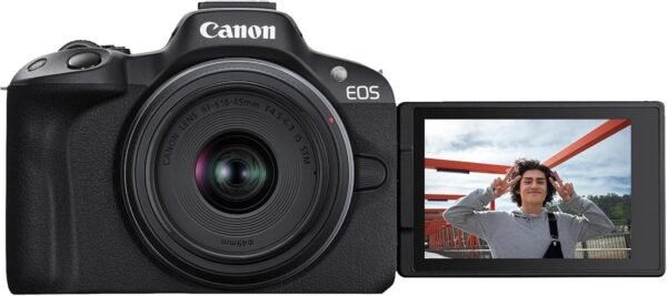 Canon EOS R50 Mirrorless Camera RF-S18-45mm F4.5-6.3 is STM Lens Kit, 24.2 Megapixel CMOS (APS-C) Sensor, 4K Video, Hybrid Camera, Photo and Video, Vlogging, Content Creator, RF Mount, Black - Image 5