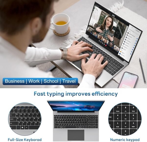 jumper Laptop Computer, 16 Inch FHD FHD 1920x1200 Display, 12th N95 CPU(Up to 3.4GHz), Laptops with 16GB RAM, 1152GB Storage, 38WH Battery, 2 Speakers, HDMI. - Image 5