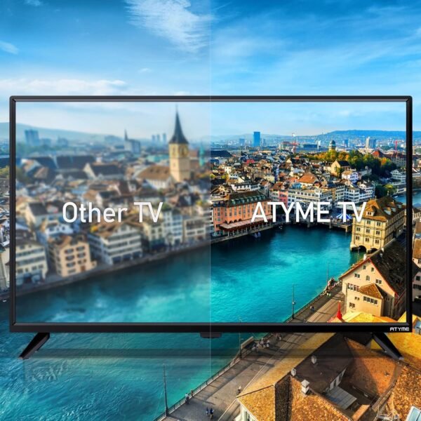 ATYME 32-inch Class 60Hz 720p HD LED TV Flat Screen 1*USB 3* HDMI 1*VGA ARC Dual Channel 8W Speakers Monitor Television 320GM5HD - Image 5